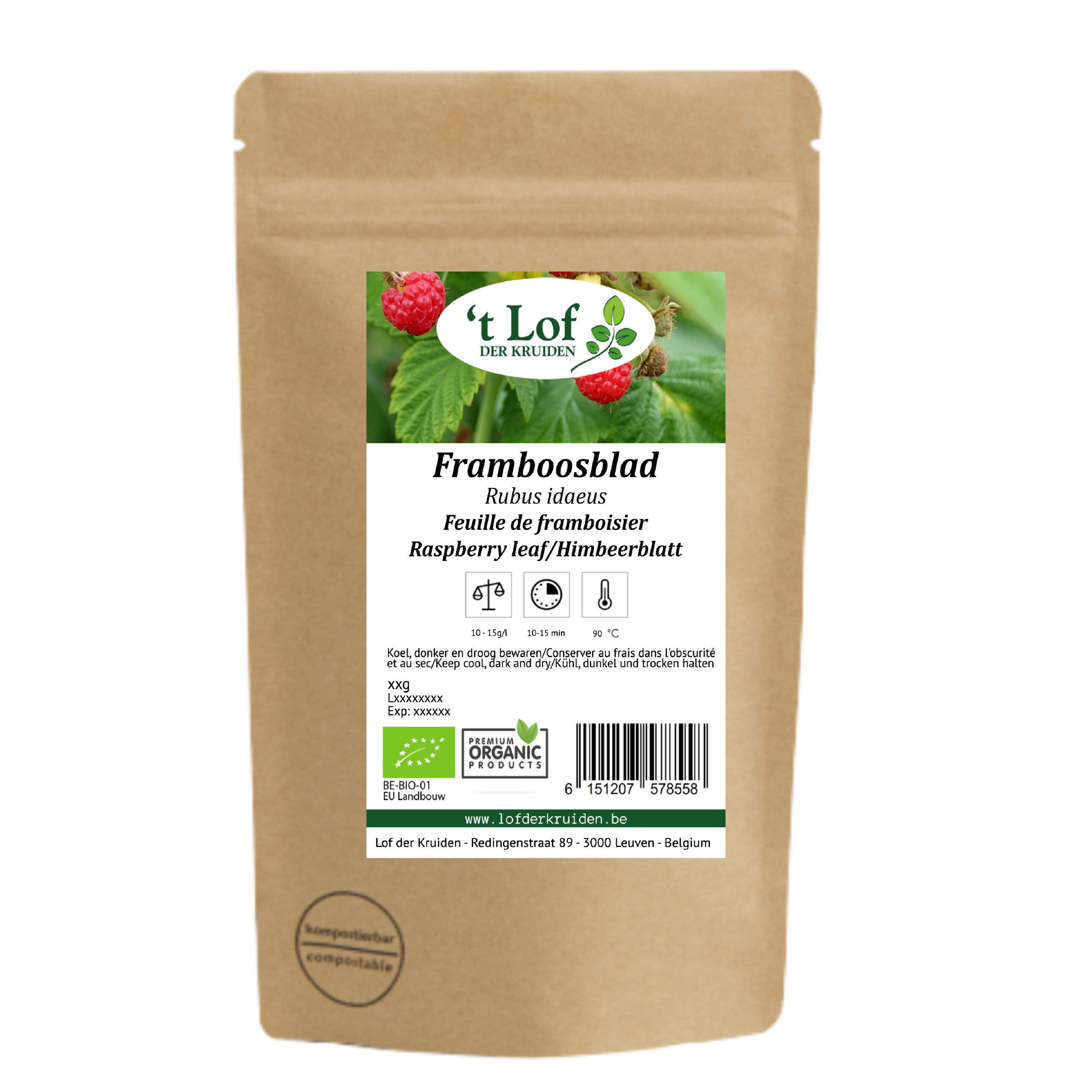 Framboosblad Bio - 50 g - 2