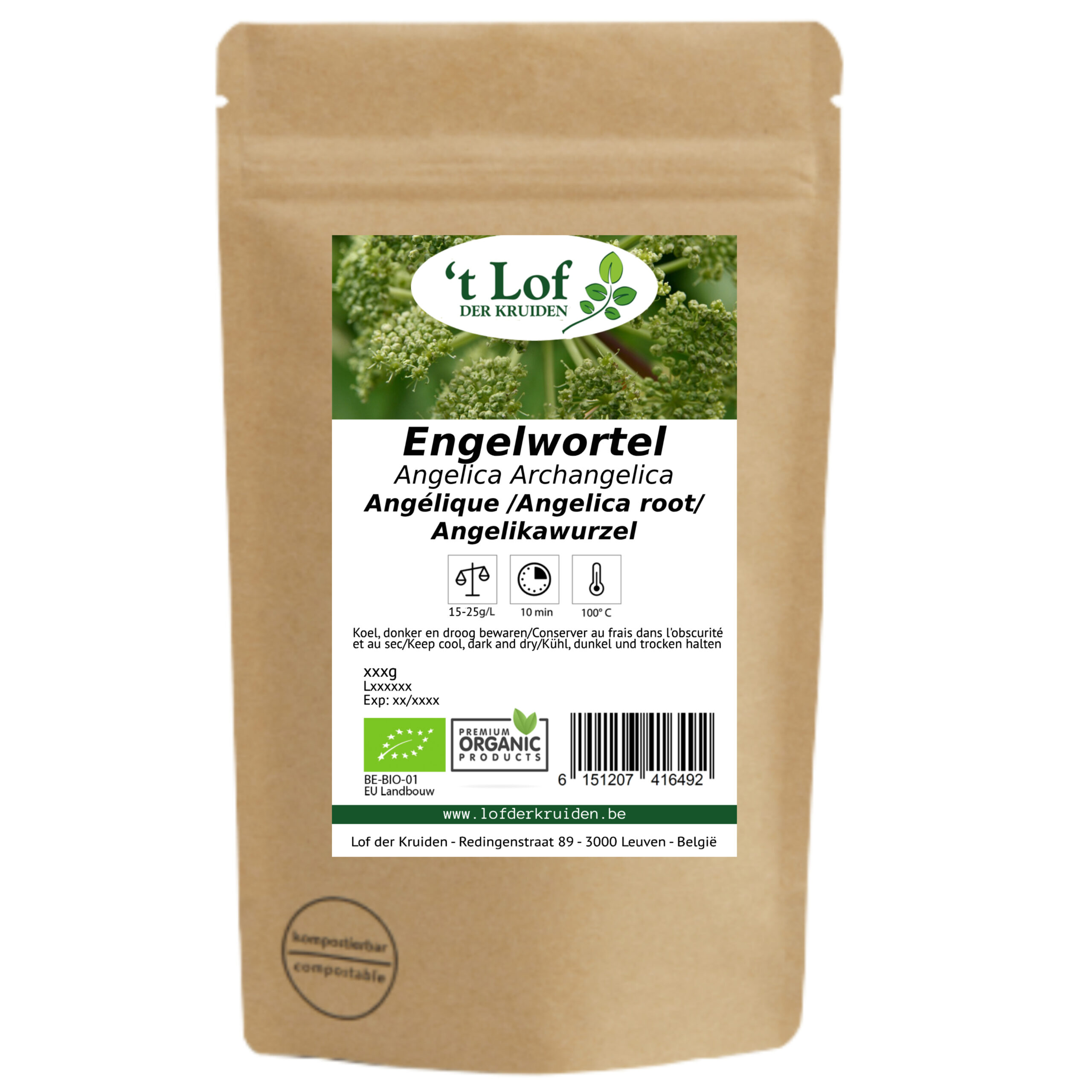 Angelica root organic - 125 gr - 2