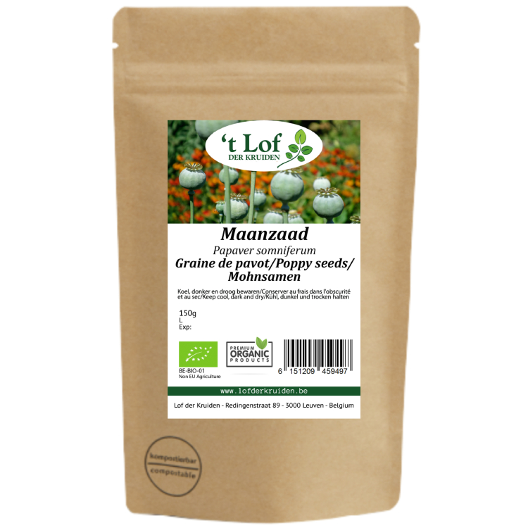 Maanzaad blauw Bio - 150 g - 2