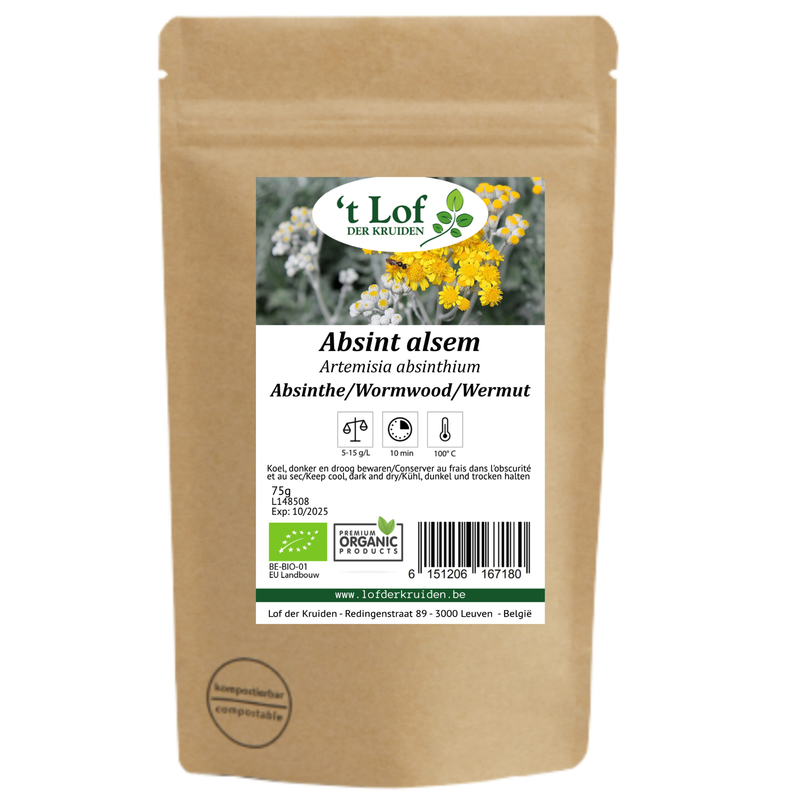 Absint alsem Bio - 75 g - 2