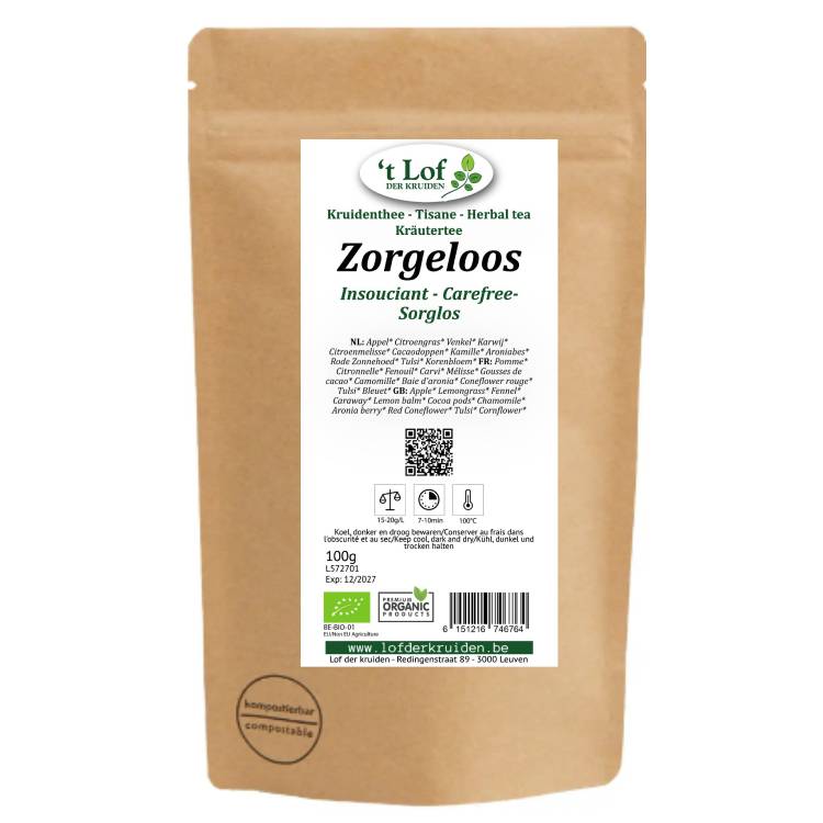 Kruidenthee Zorgeloos Bio - 100 g - 2
