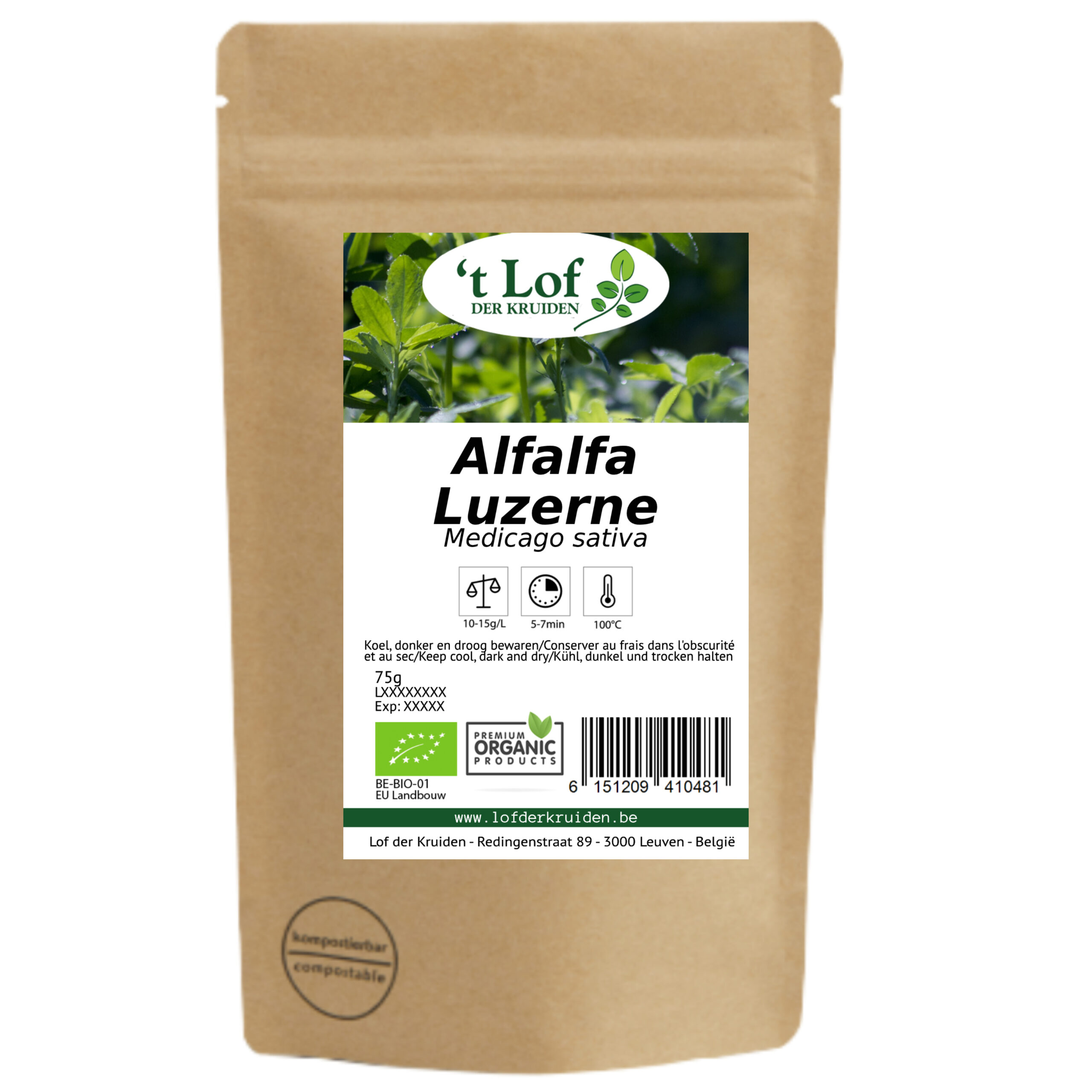 Alfalfa - Luzerne Bio - 75 g - 2