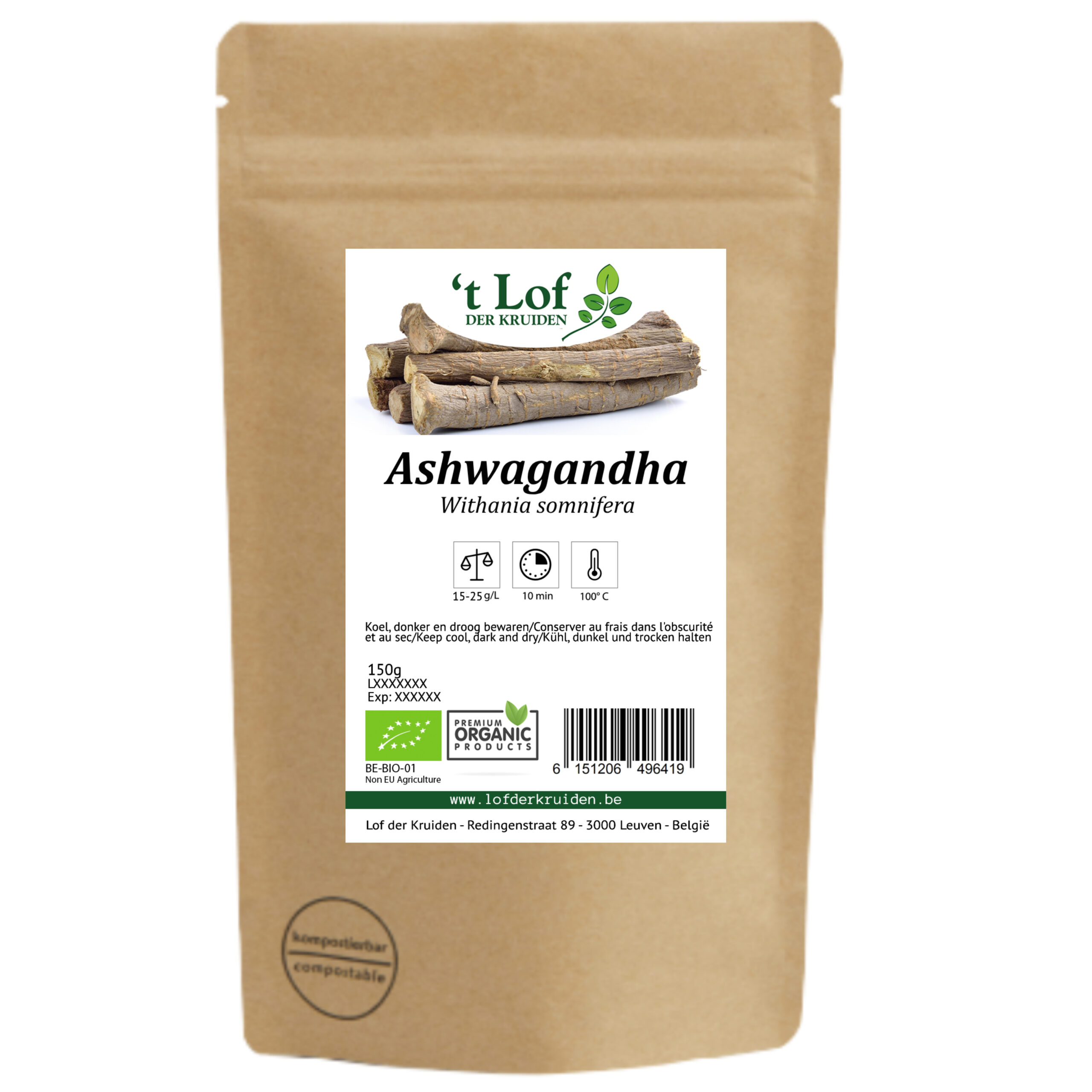 Ashwagandha root Organic - 150 gr - 2