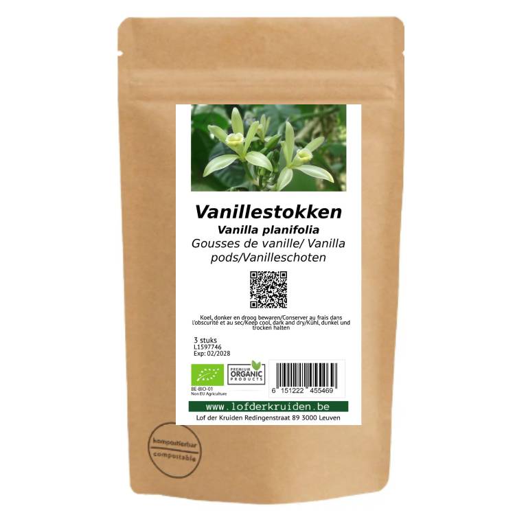 Vanilla bourbon sticks Organic (Madagascar)- 2 pieces - 2