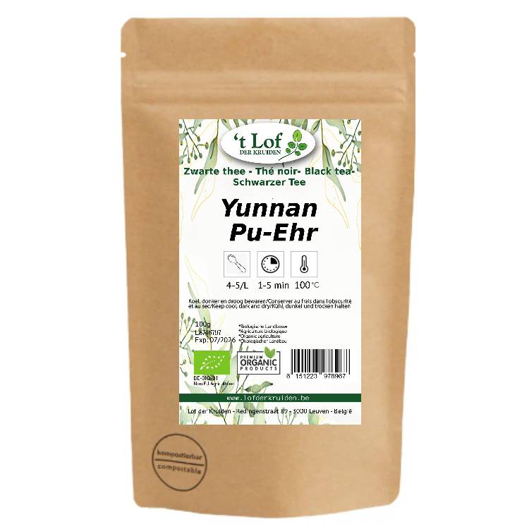 Black tea Bio Yunnan Pu Ehr (China) - 100 gr. - 2