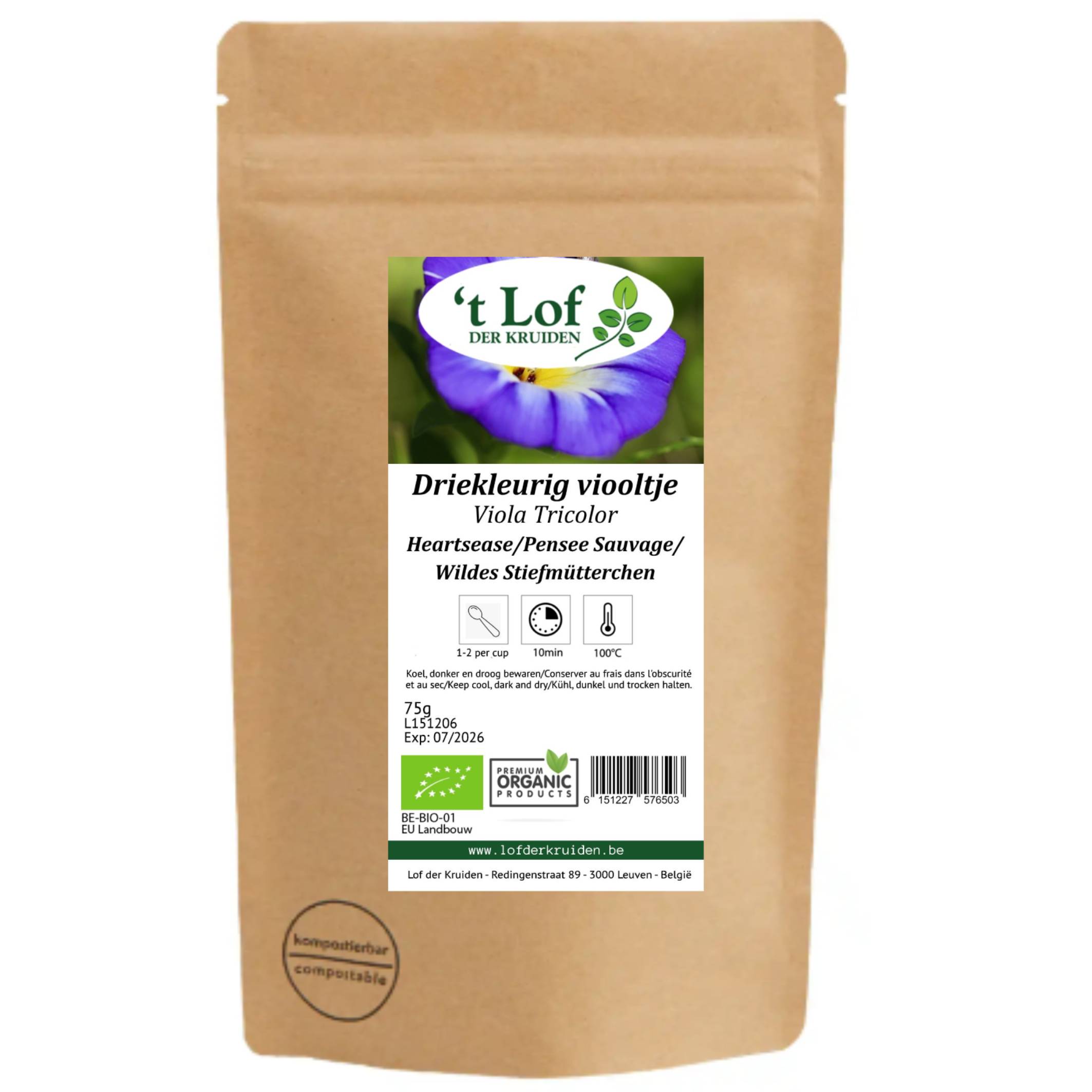 Heartsease (Viola tricolor) Organic - 75 gr - 2