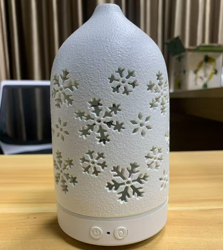Ultrasonic ceramic fragrance diffuser (White) - 2