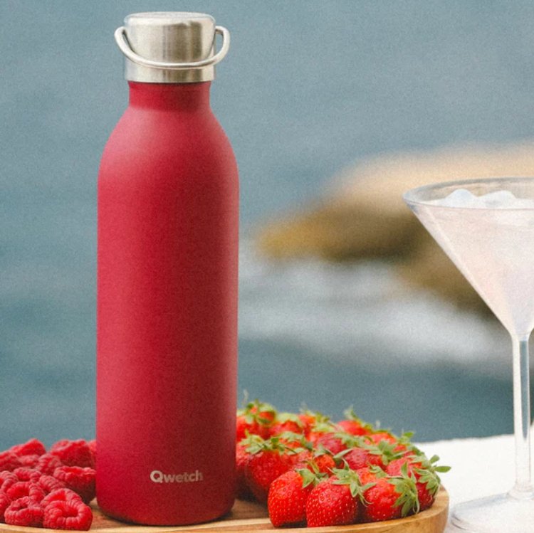 Qwetch insulated bottle Garnet Red - 1 L - 2