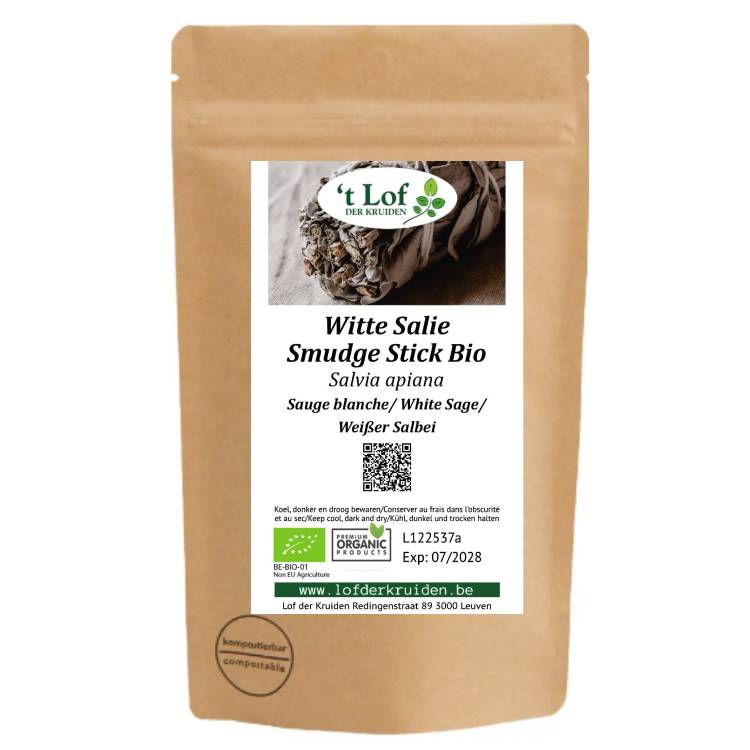 Witte salie smudge stick bio - 2 stuks - 2