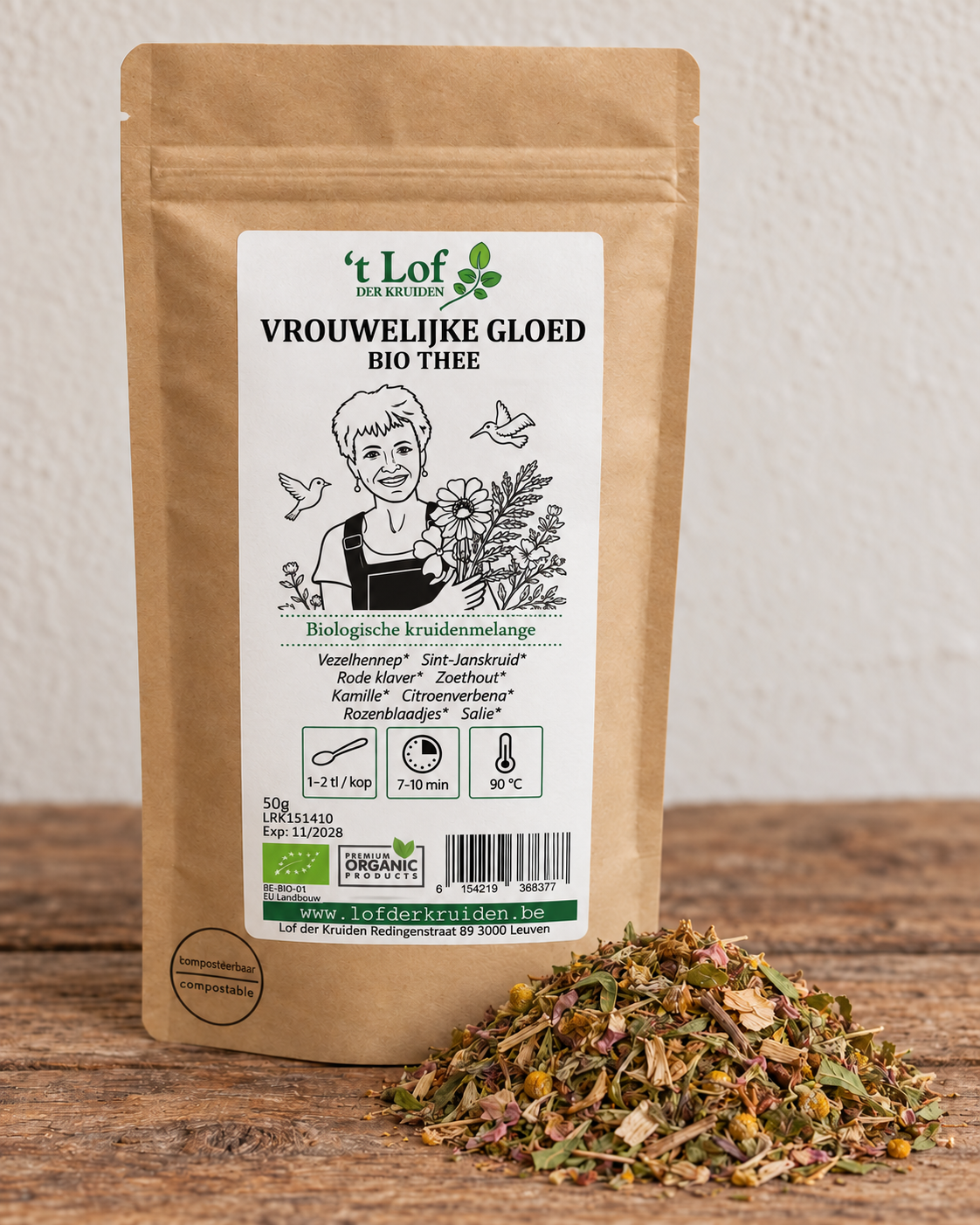 Kruidenthee Vrouwelijke Gloed  Bio - 50 g