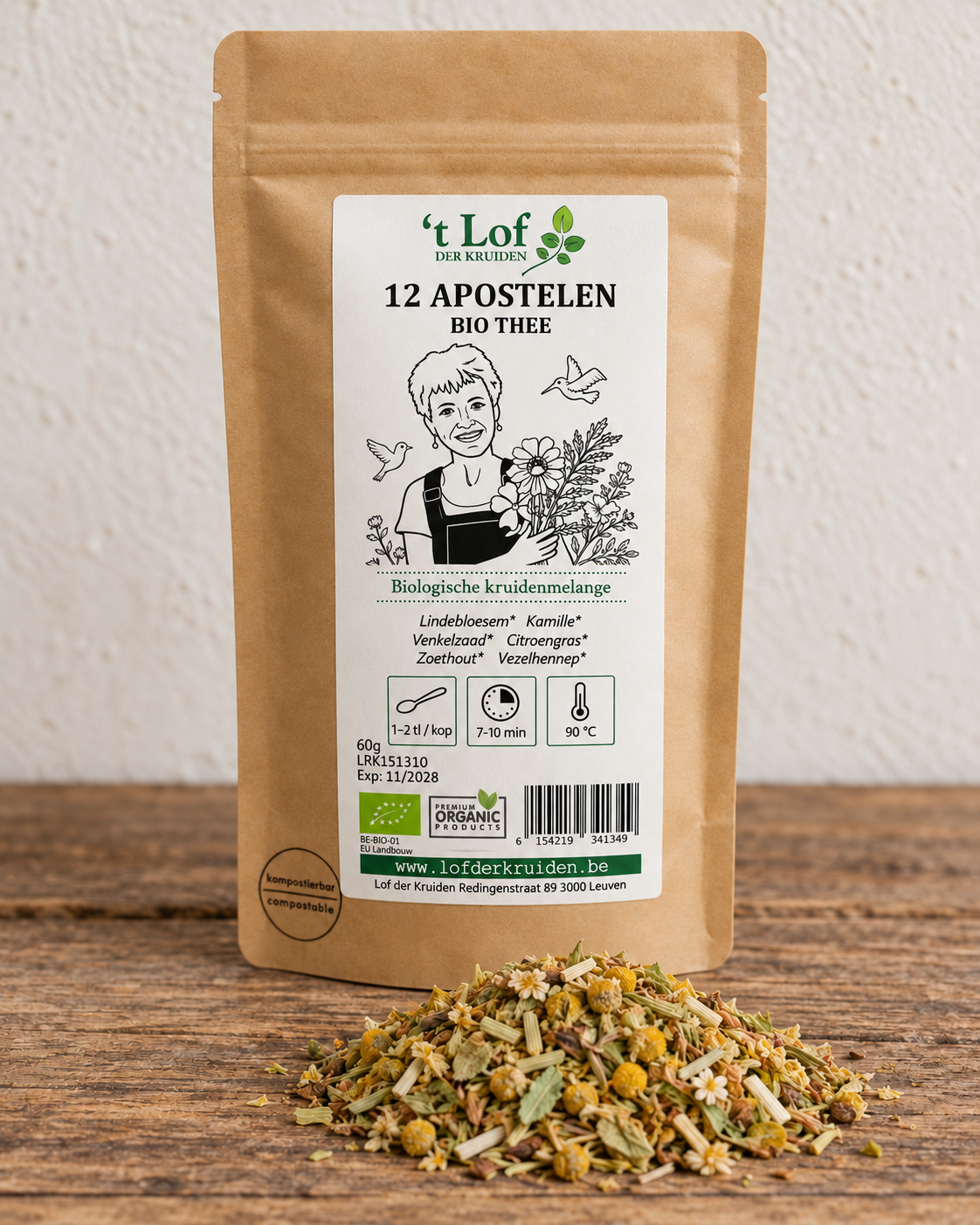 Kruidenthee 12 Apostelen  Bio - 60 g