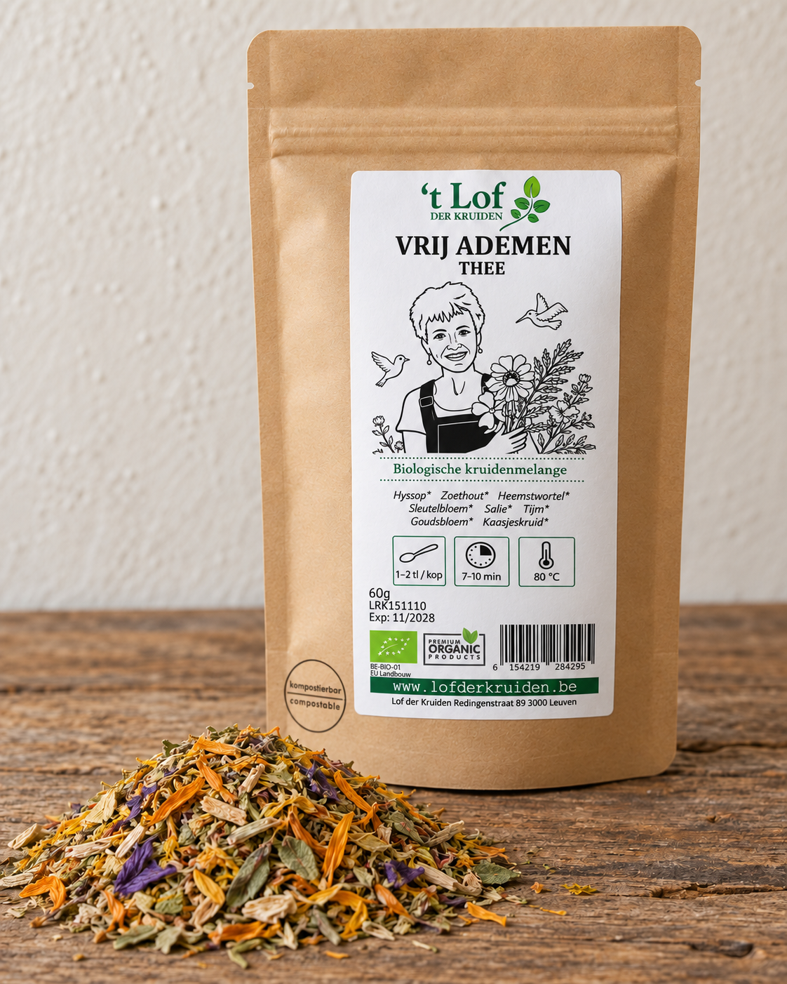 Kruidenthee Vrij Ademen Bio - 60 g