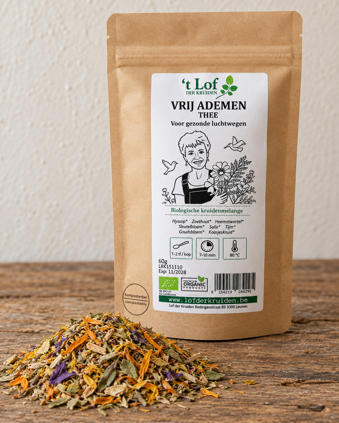 Kruidenthee Vrij Ademen  Bio - 60g