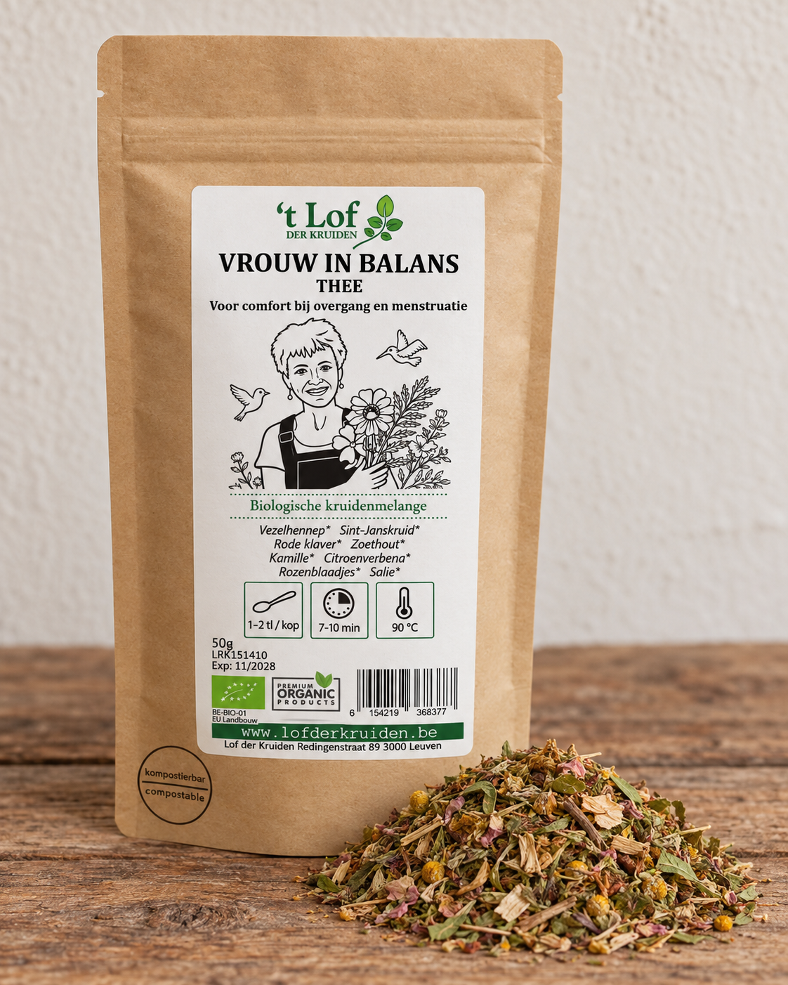 Kruidenthee Vrouw in Balans  Bio - 50g